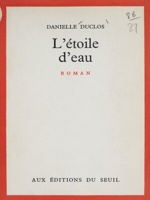 cover image of L'étoile d'eau